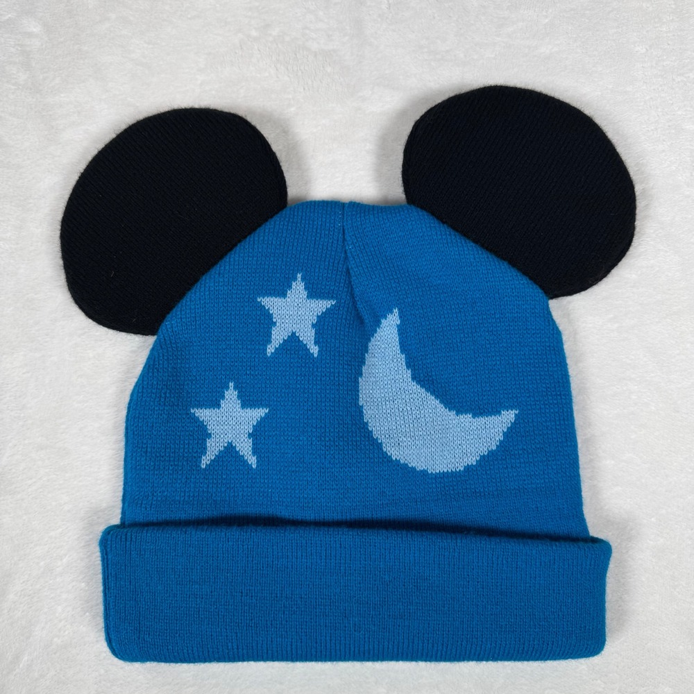 Cakeworthy‎ Disney Fantasia Sorcerer Mickey Mouse Blue Beanie Hat with Ears